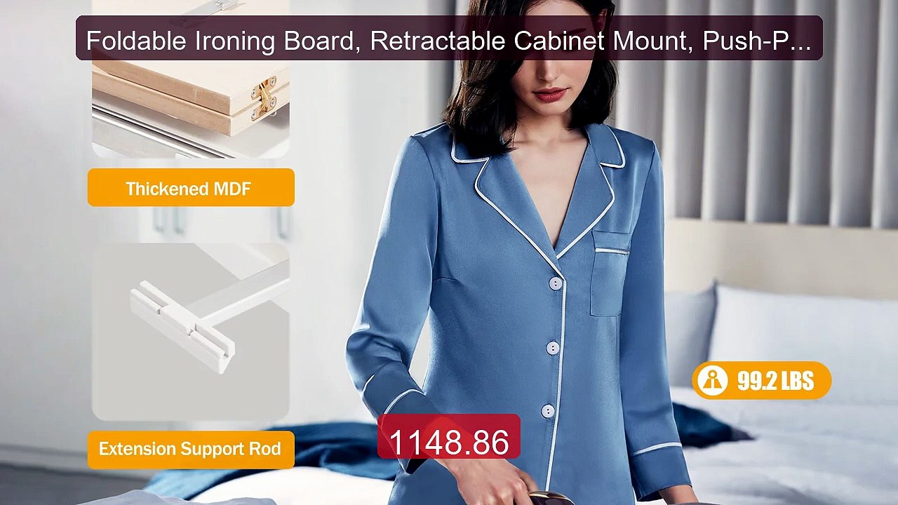 Foldable Ironing Board, Retractable Cabinet Mount, Push-Pull S... -- Best Buy 2026 | Great Quality!