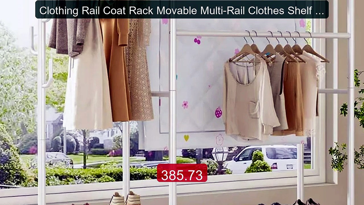 Clothing Rail Coat Rack Movable Multi-Rail Clothes Shelf Floor-Stan... -- Top Rated 2026 | Buy Now!