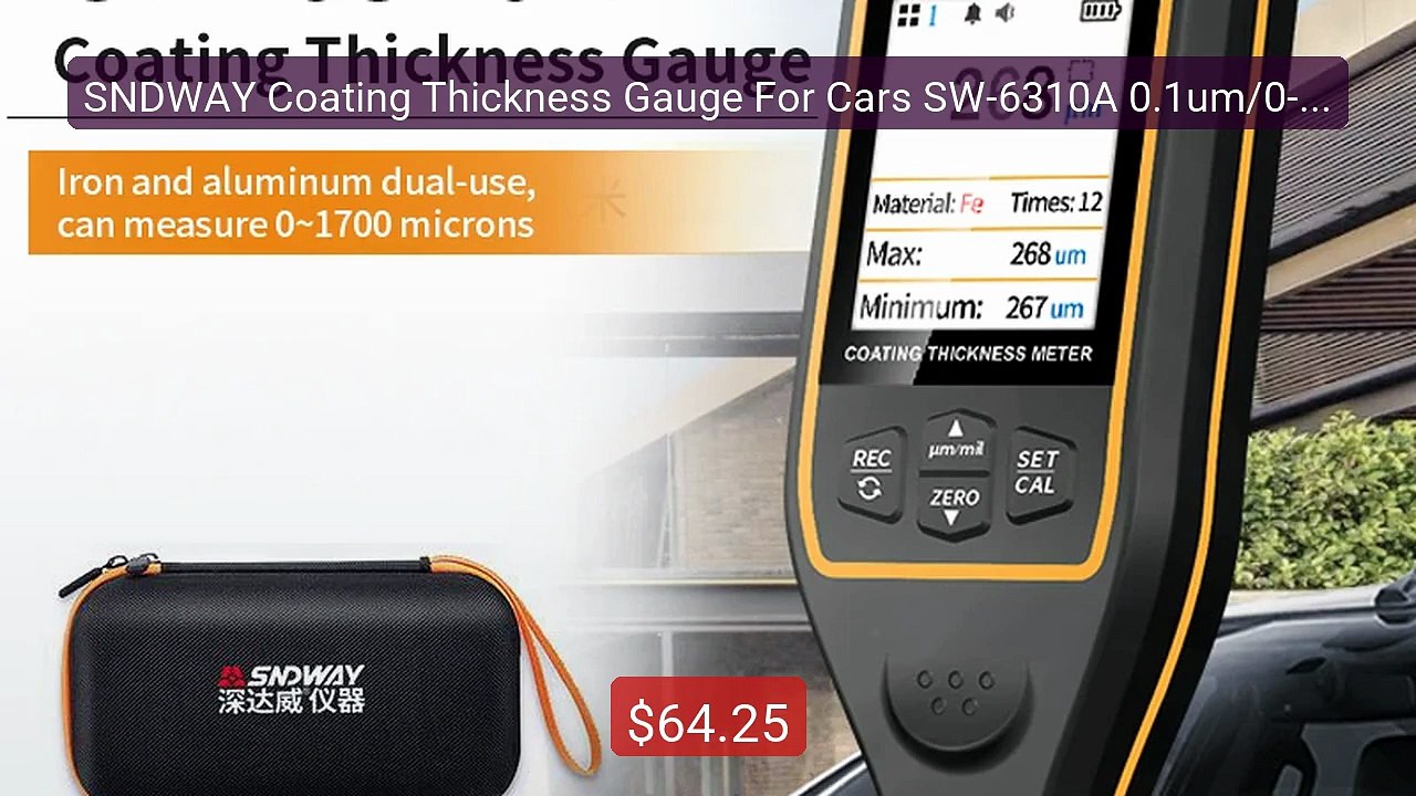 SNDWAY Coating Thickness Gauge For Cars SW-6310A 0.1um/0-1700 FE/N... -- Best Deal 2026 | Shop Now!