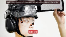 Industrial Forestry Safety Helmet With Visor Mesh Face Shield ... -- Best Buy 2026 | Great Quality!