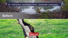 4ft x 50ft & 6oz Geotextile Fabric, Geotextile Landscape, PP Draina... -- Top Rated 2026 | Buy Now!
