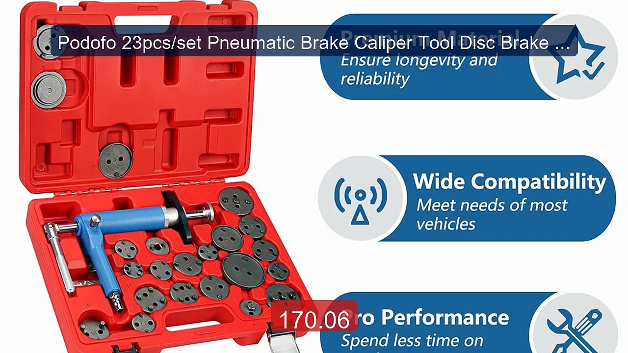 Podofo 23pcs/set Pneumatic Brake Caliper Tool Disc Brake pump ... -- Best Buy 2026 | Great Quality!