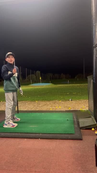 Golf Club Breaks While Boy Attempts Trick Shot at Driving Range