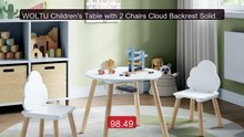 WOLTU Children's Table with 2 Chairs Cloud Backrest Solid Wood... -- Hot Deal 2026 | Limited Offer!