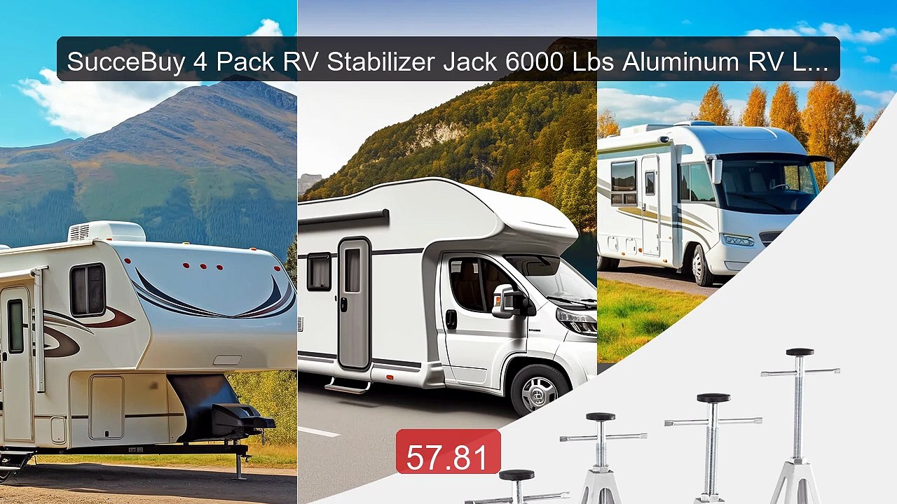 SucceBuy 4 Pack RV Stabilizer Jack 6000 Lbs Aluminum RV Leveli... -- Best Buy 2026 | Great Quality!