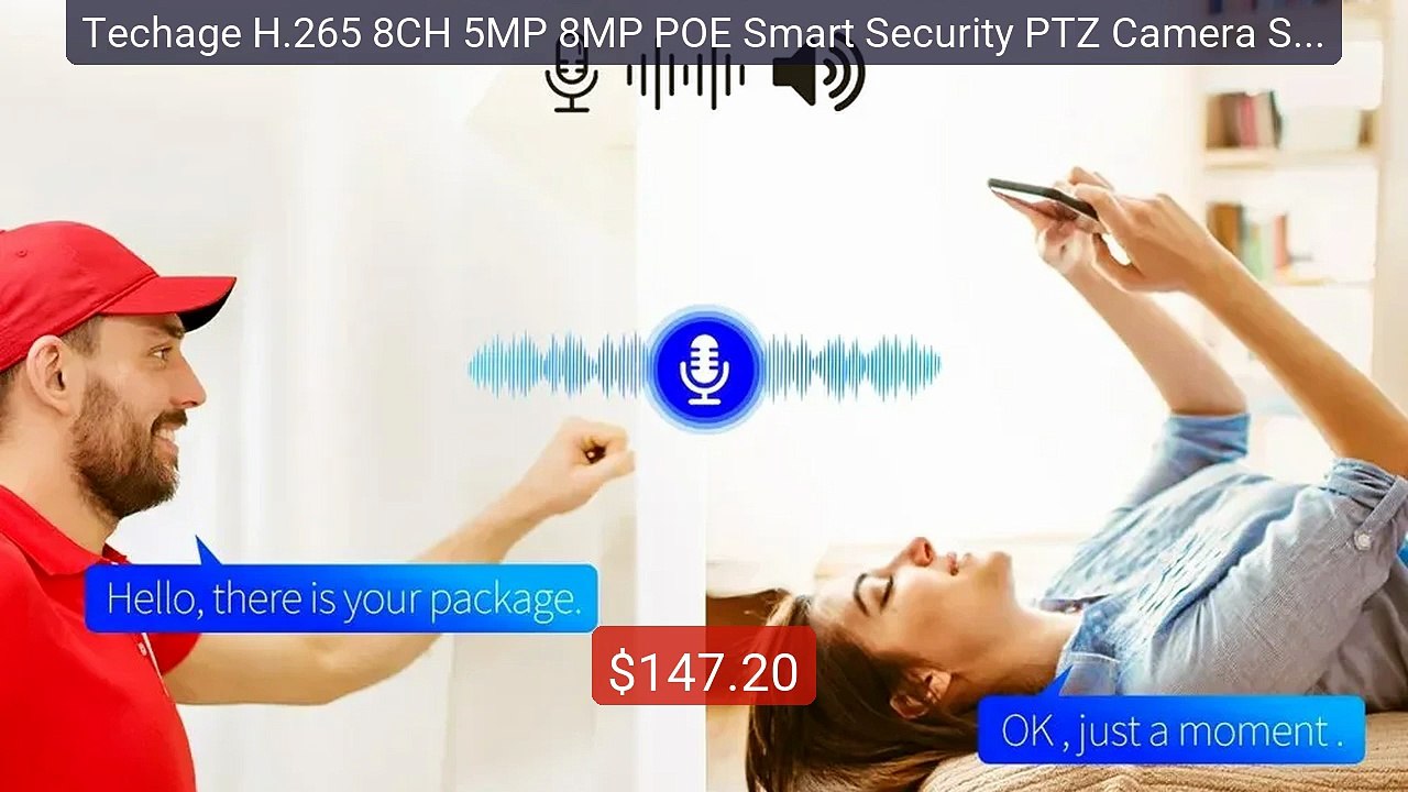 Techage H.265 8CH 5MP 8MP POE Smart Security PTZ Camera Syste... -- Amazing Value 2026 | Must Have!