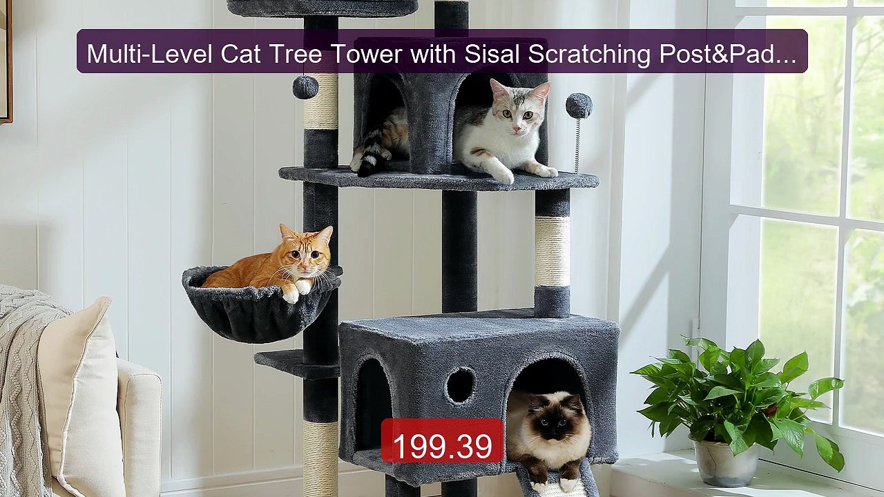 Multi-Level Cat Tree Tower with Sisal Scratching Post&Pad C... -- Top Pick 2026 | Unbeatable Price!