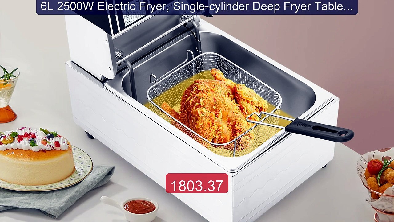 6L 2500W Electric Fryer, Single-cylinder Deep Fryer Tabletop ... -- Amazing Value 2026 | Must Have!