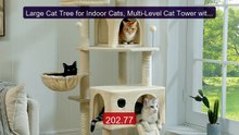 Large Cat Tree for Indoor Cats, Multi-Level Cat Tower with Scr... -- Hot Deal 2026 | Limited Offer!
