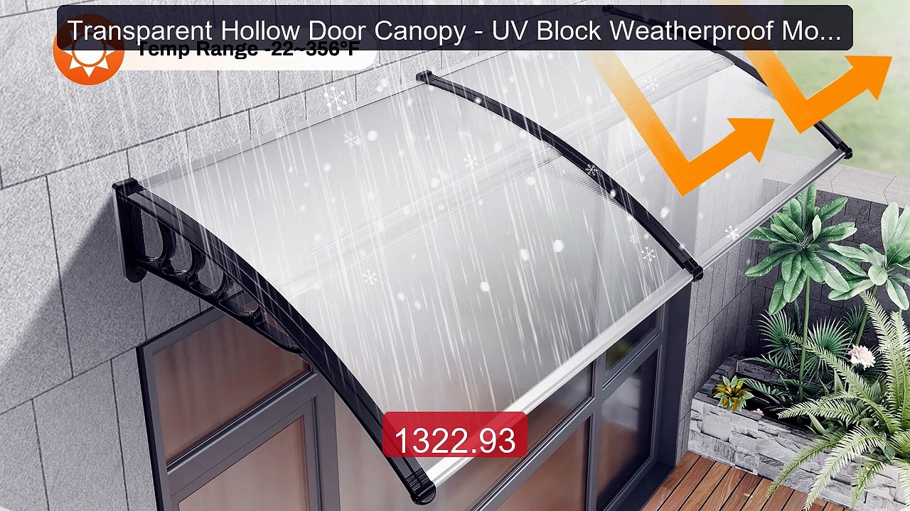 Transparent Hollow Door Canopy - UV Block Weatherproof Modern ... -- Hot Deal 2026 | Limited Offer!
