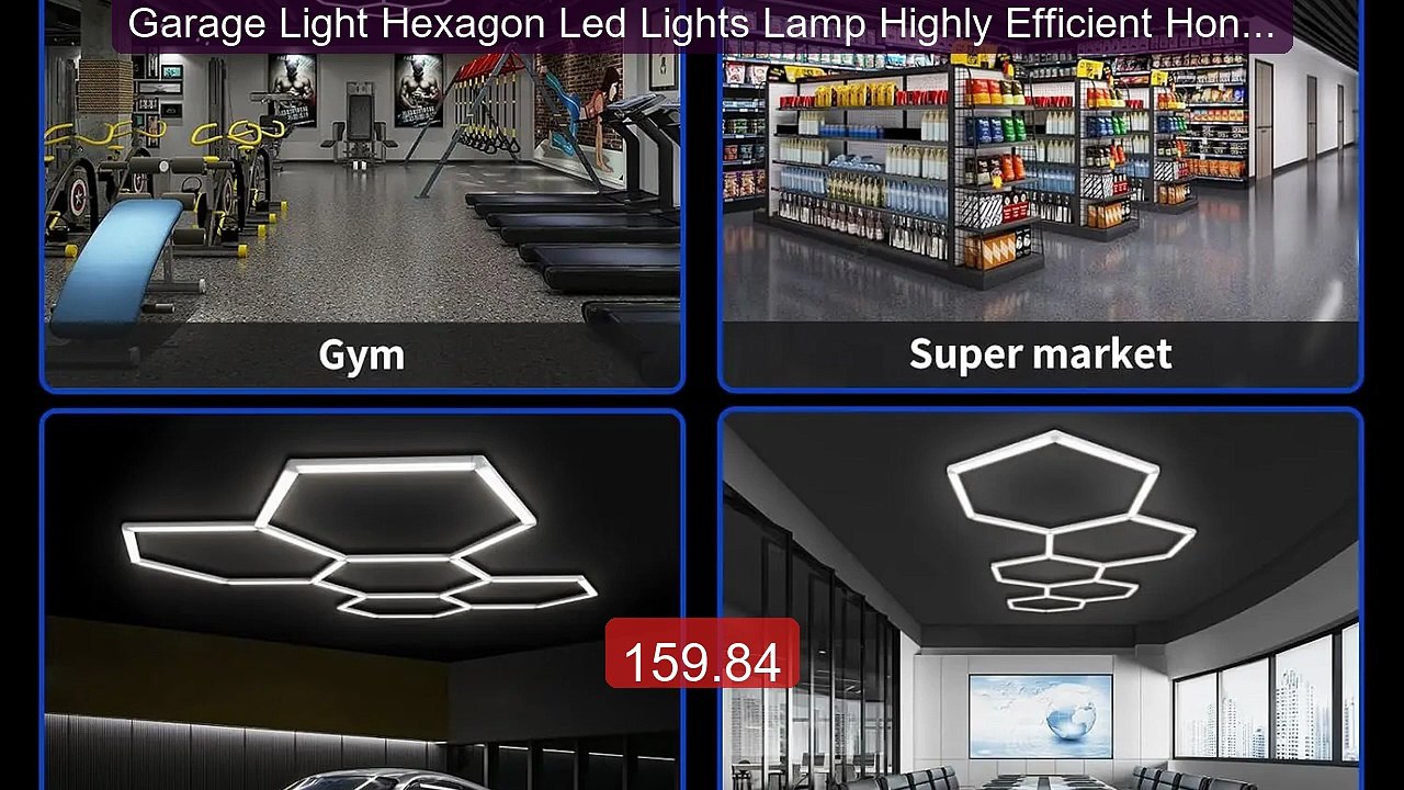 Garage Light Hexagon Led Lights Lamp Highly Efficient Honeyco... -- Amazing Value 2026 | Must Have!