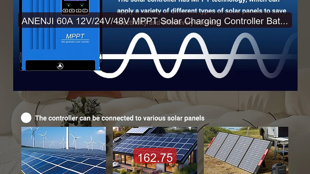 ANENJI 60A 12V/24V/48V MPPT Solar Charging Controller Battery ... -- Hot Deal 2026 | Limited Offer!