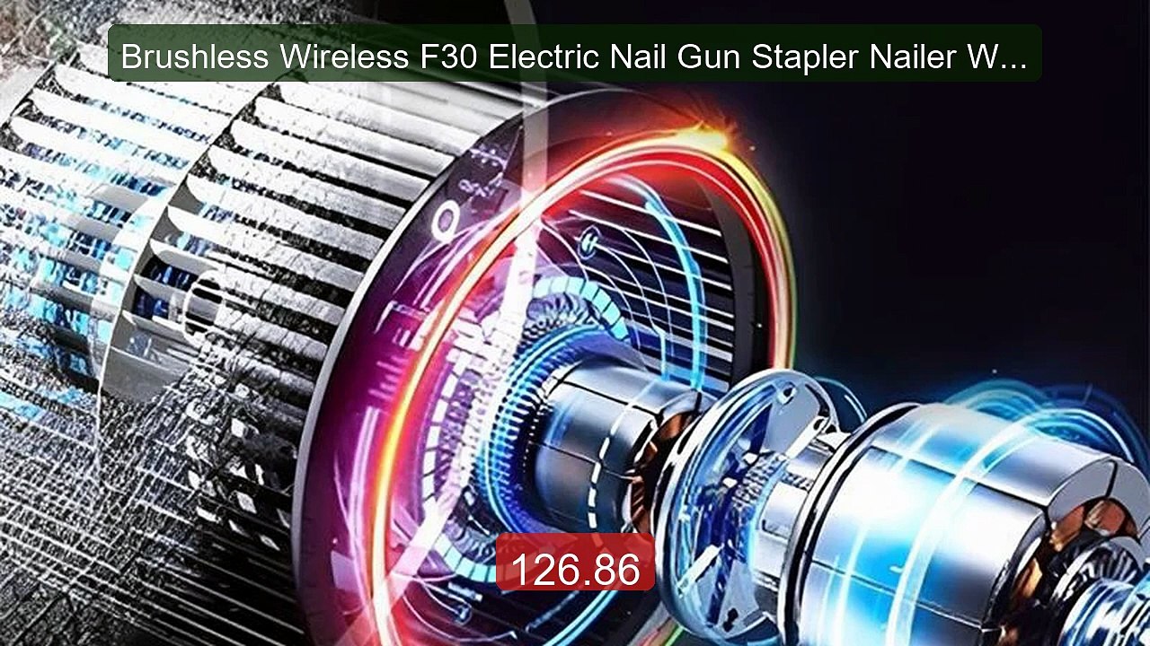 Brushless Wireless F30 Electric Nail Gun Stapler Nailer Woodw... -- Amazing Value 2026 | Must Have!