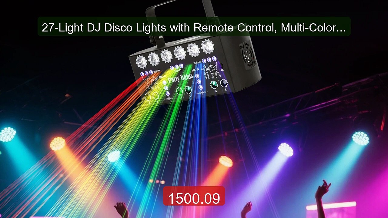 27-Light DJ Disco Lights with Remote Control, Multi-Color LED & Las... -- Top Rated 2026 | Buy Now!