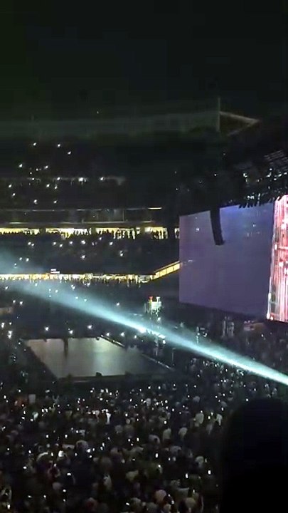 Jay-Z avec le public .
