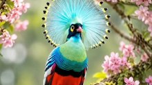 A beautiful bird with excotic and captivating plumage🦜❤️ #birdinnarure #birdlovers #reels