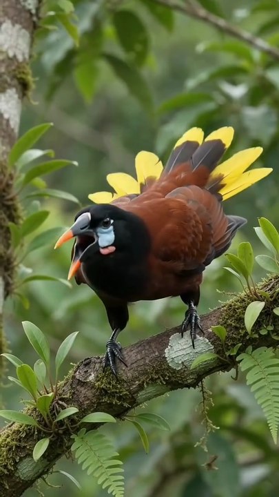 Montezuma Oropendola – A Stunning Tropical Bird in the Wild 🐦🌿 #MontezumaOropendola #TropicalBird #Wildlife #BirdPhotography #Nature BirdWatching NatureLovers WildBirds BeautifulBird
