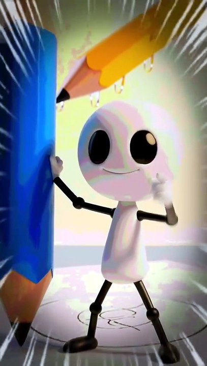 Funny Stickman vs Eraser Battle | 3D Cartoon Short