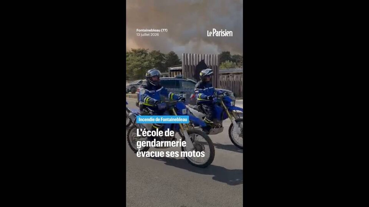 Incendie de Fontainebleau : l'école de gendarme...
