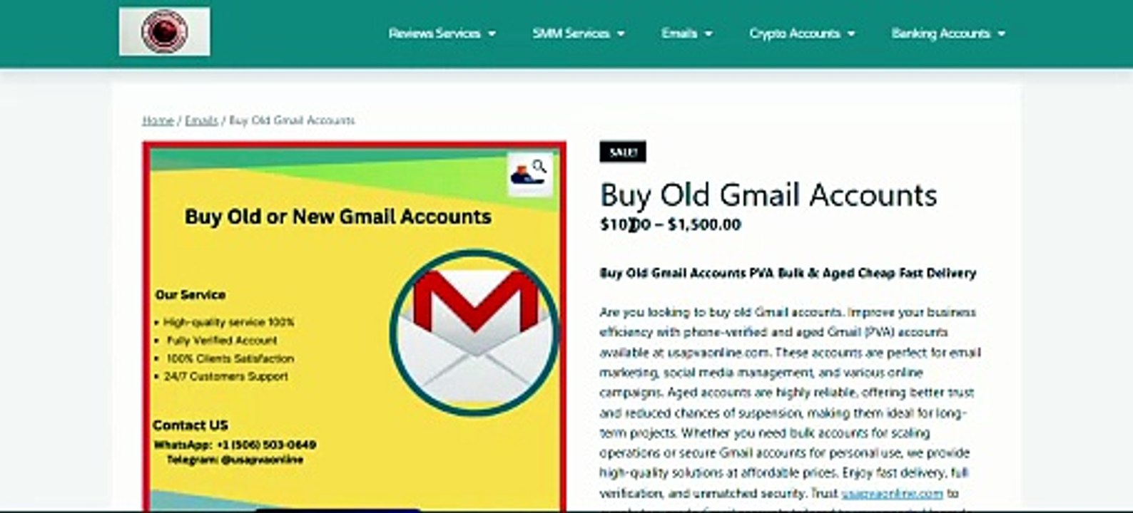 Buy Aged Gmail PVA – USA/UK/EU Available, Fast Delivery & Lifetime Warranty