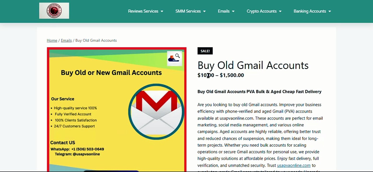 Buy Bulk Aged Gmail Accounts – Perfect for Cold Email & Marketing Campaigns