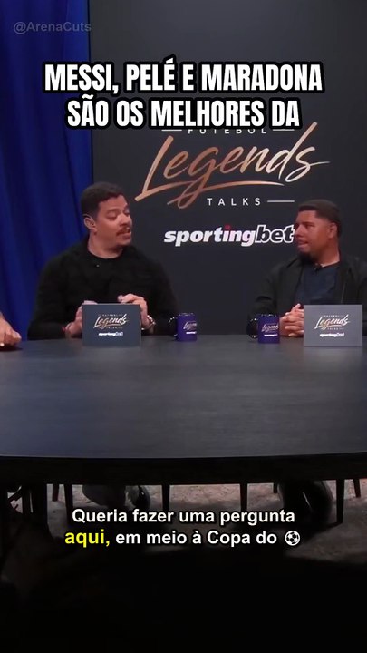 MESSI, PELÉ E MARADONA SÃO OS MELHORES DA HISTÓRIA, SEGUNDO ELE #Messi #Pelé #Maradona #Shorts