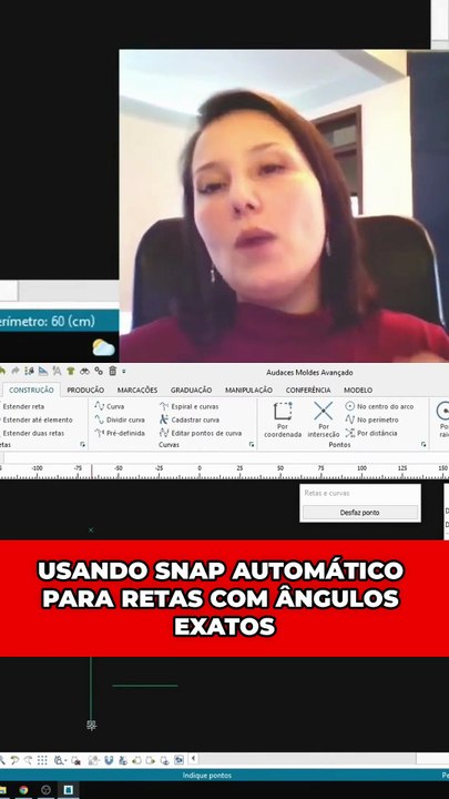 USANDO SNAP AUTOMÁTICO PARA RETAS COM ÂNGULOS EXATOS