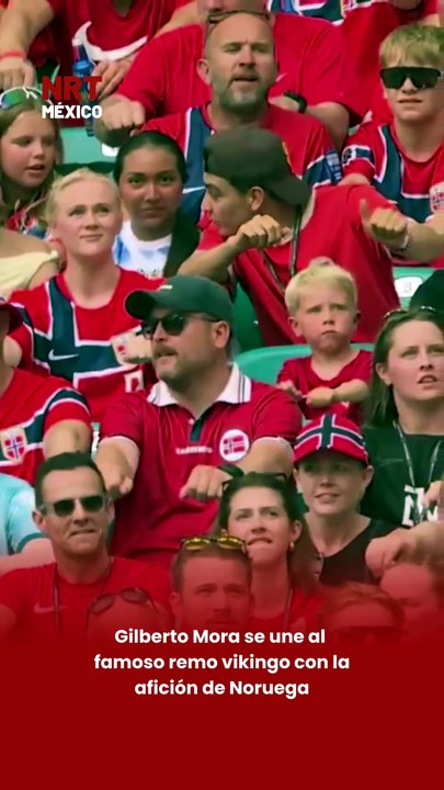 ¡Gilberto Mora se une al famoso remo vikingo con la afición de Noruega!