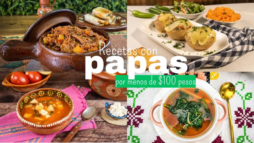 5 recetas con papas por menos de $100 pesos