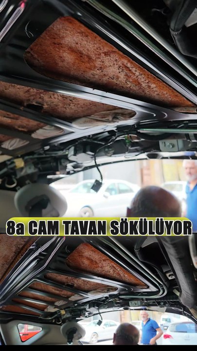 8a Sunroof Cam Tavan Döşeme Değişimi Çürüyen Sünger ve Sıkışan Kumaşı Gördünüz mü Bülent Usta Tel 🢃