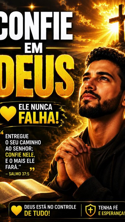 💛 Confie em Deus | Palavra de Fé 🙏