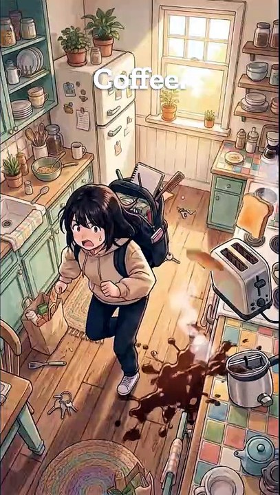 I Panicked... Then Remembered It's My Day Off 😂 | Relatable Anime Short
