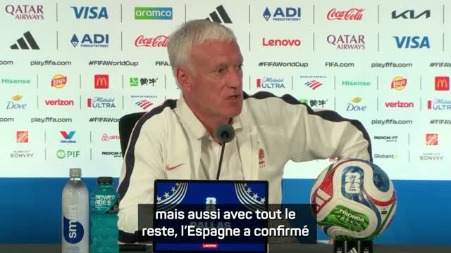 Bleus - Deschamps : L'Espagne a confirmé qu'elle était favorite