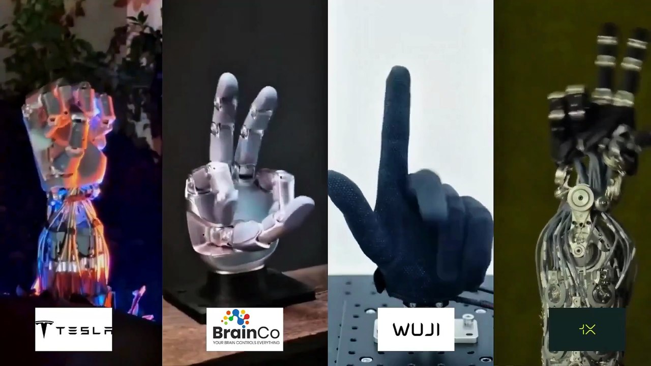 Manos robóticas: Tesla, BrainCo, Wuji y 1X compiten por la supremacía