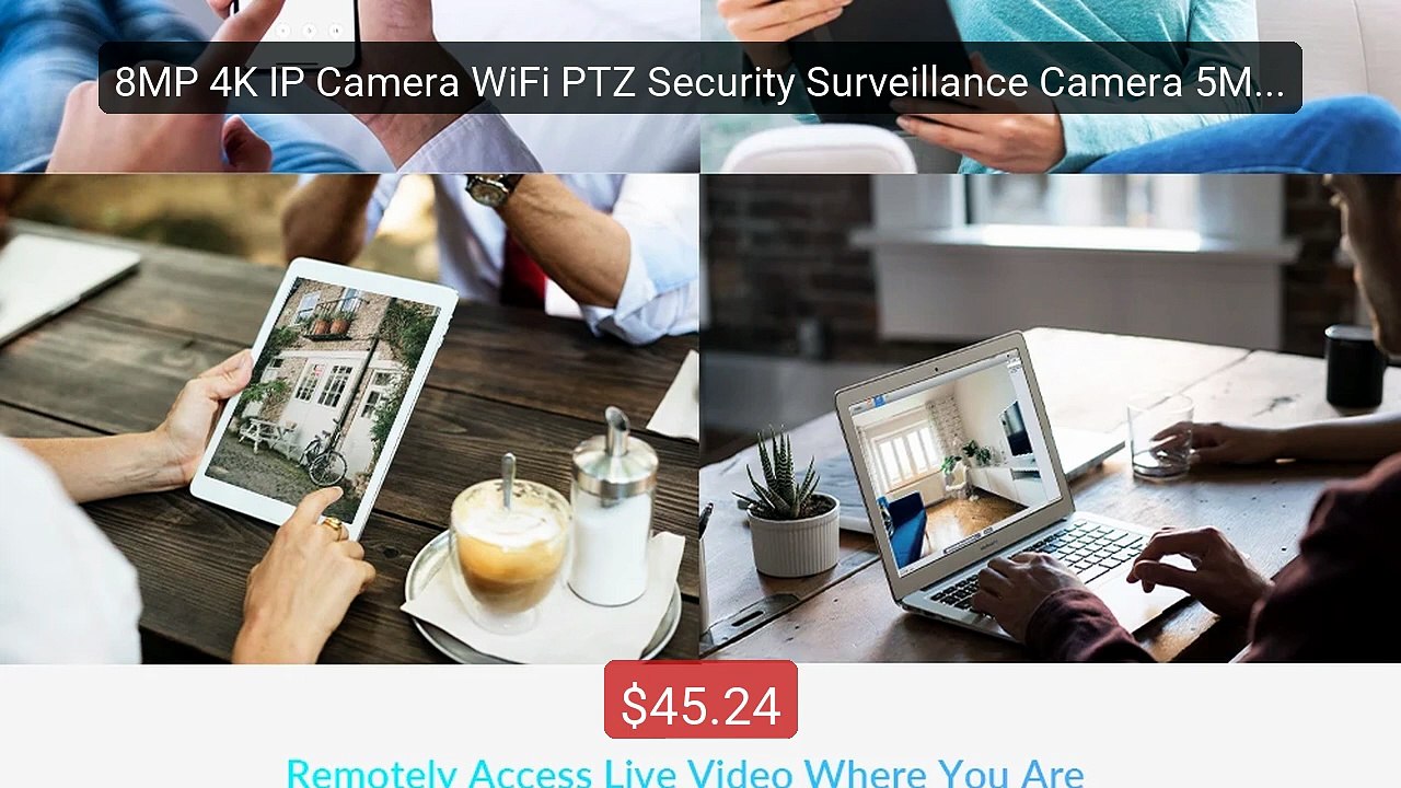 8MP 4K IP Camera WiFi PTZ Security Surveillance Camera 5MP Wi-... -- Best Buy 2026 | Great Quality!