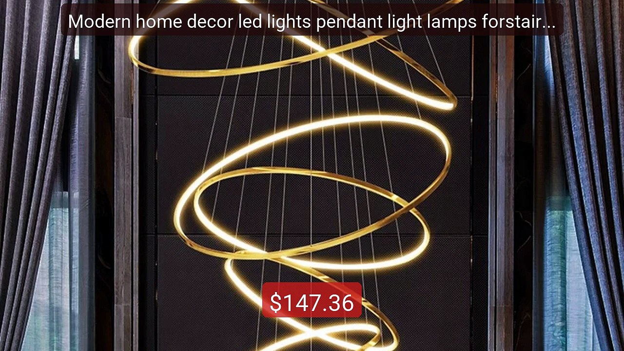 Modern home decor led lights pendant light lamps forstairca... -- Top Pick 2026 | Unbeatable Price!
