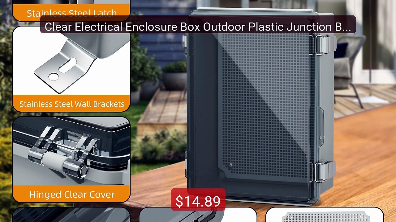 Clear Electrical Enclosure Box Outdoor Plastic Junction Box Waterpr... -- Top Rated 2026 | Buy Now!