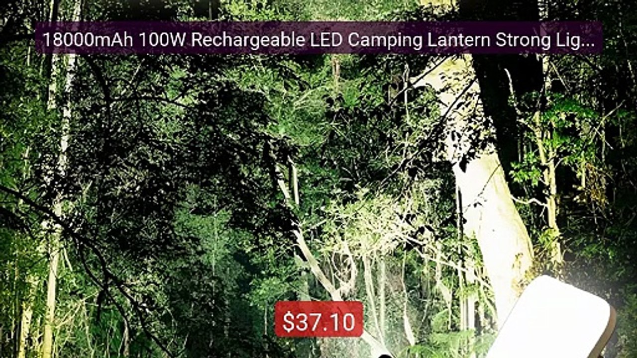 18000mAh 100W Rechargeable LED Camping Lantern Strong Light Ma... -- Hot Deal 2026 | Limited Offer!