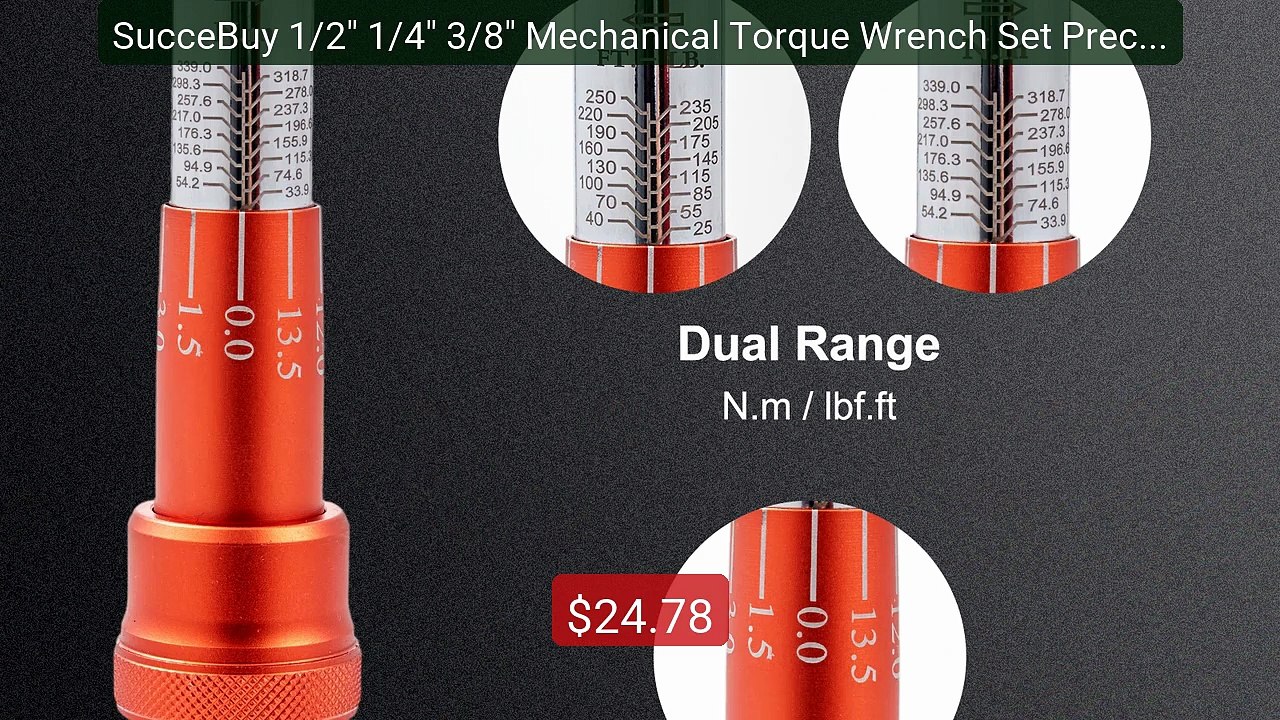 SucceBuy 1/2" 1/4" 3/8" Mechanical Torque Wrench Set Precisio... -- Amazing Value 2026 | Must Have!
