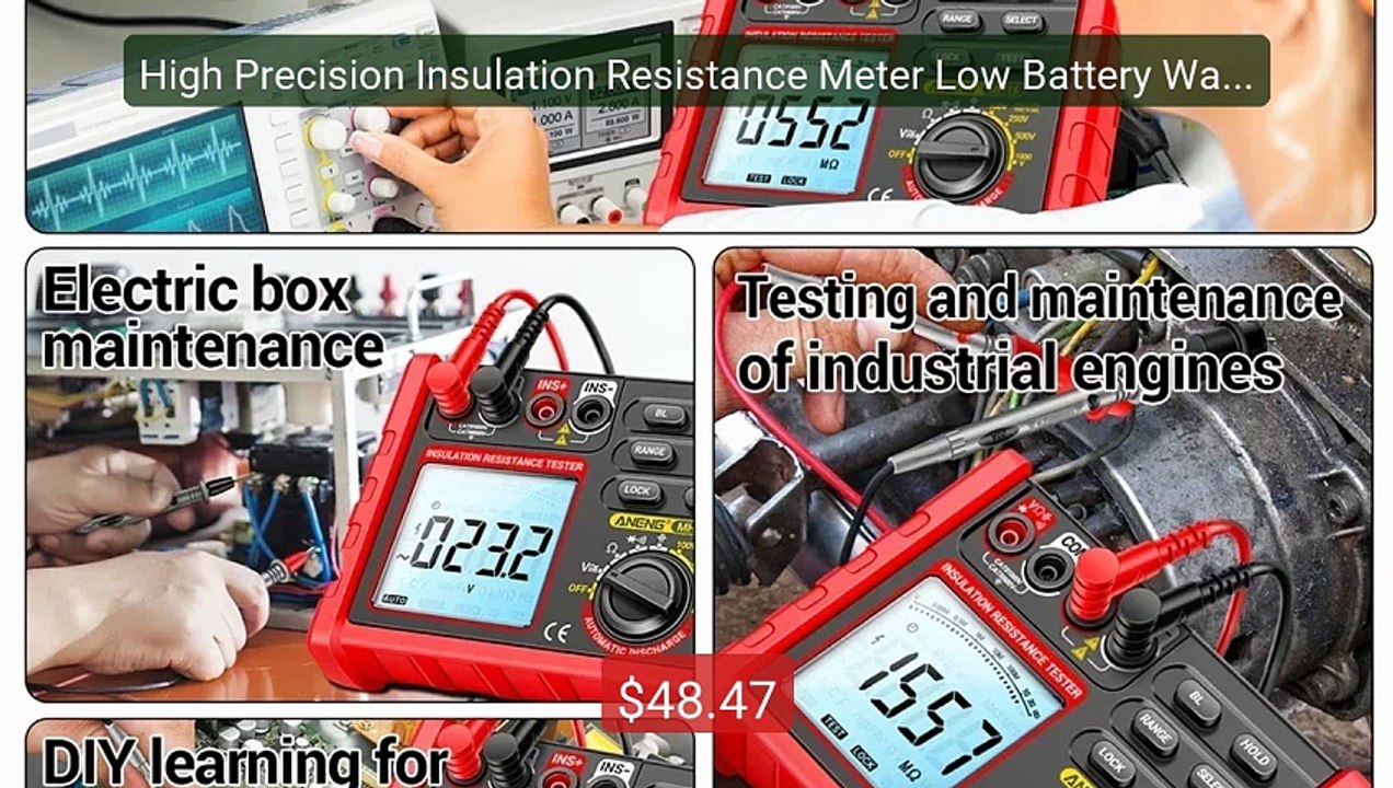 High Precision Insulation Resistance Meter Low Battery Warn A... -- Amazing Value 2026 | Must Have!