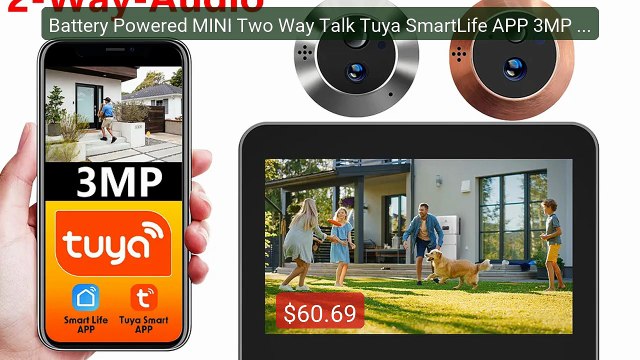 Battery Powered MINI Two Way Talk Tuya SmartLife APP 3MP Wide View ... Top Rated 2026 | Buy Now!