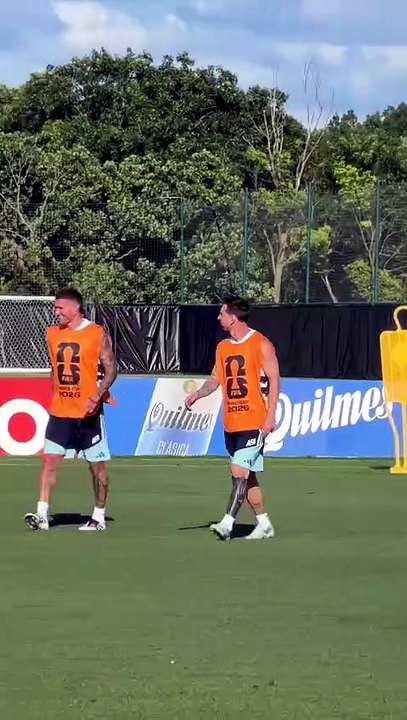 L’Argentine s’entraîne, sereine et concentrée