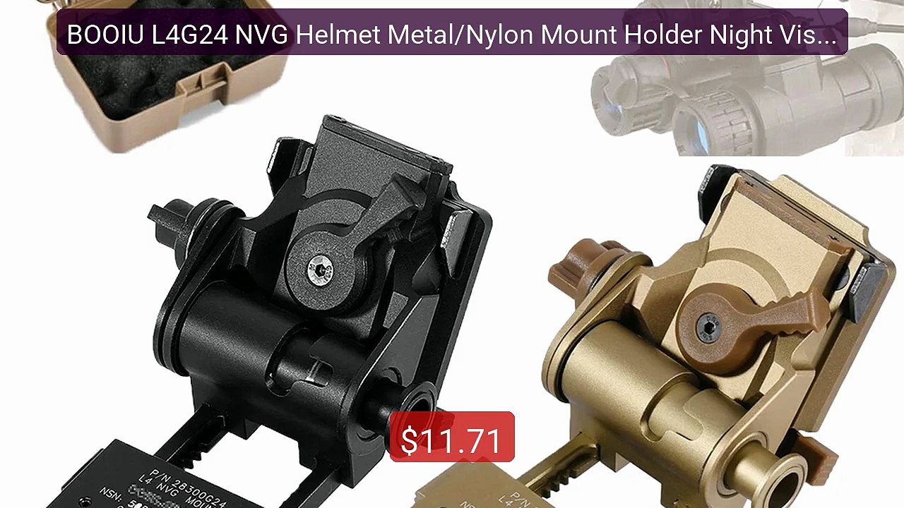 BOOIU L4G24 NVG Helmet Metal/Nylon Mount Holder Night Vision G... -- Hot Deal 2026 | Limited Offer!