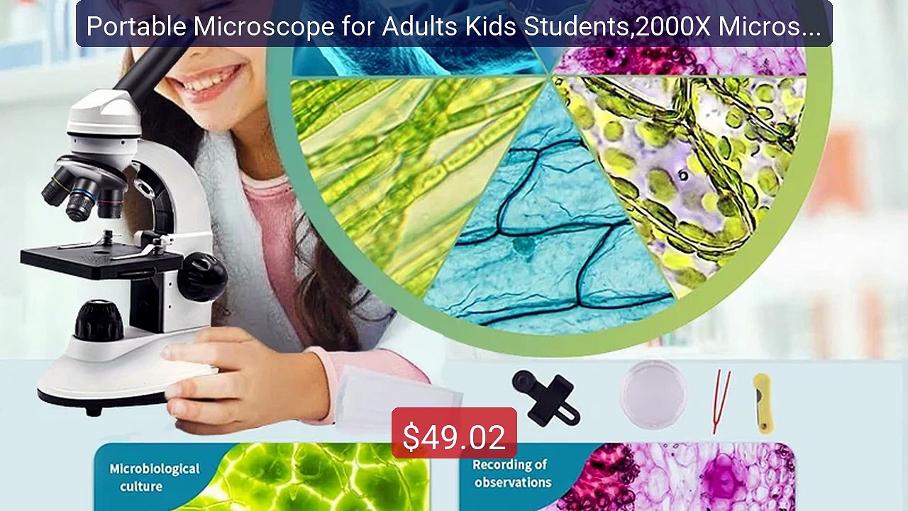 Portable Microscope for Adults Kids Students,2000X Microscope... -- Amazing Value 2026 | Must Have!