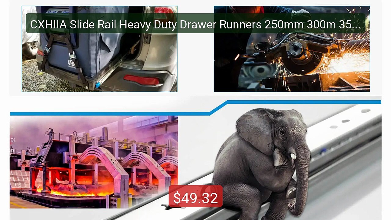 CXHIIA Slide Rail Heavy Duty Drawer Runners 250mm 300m 350mm 4... -- Hot Deal 2026 | Limited Offer!