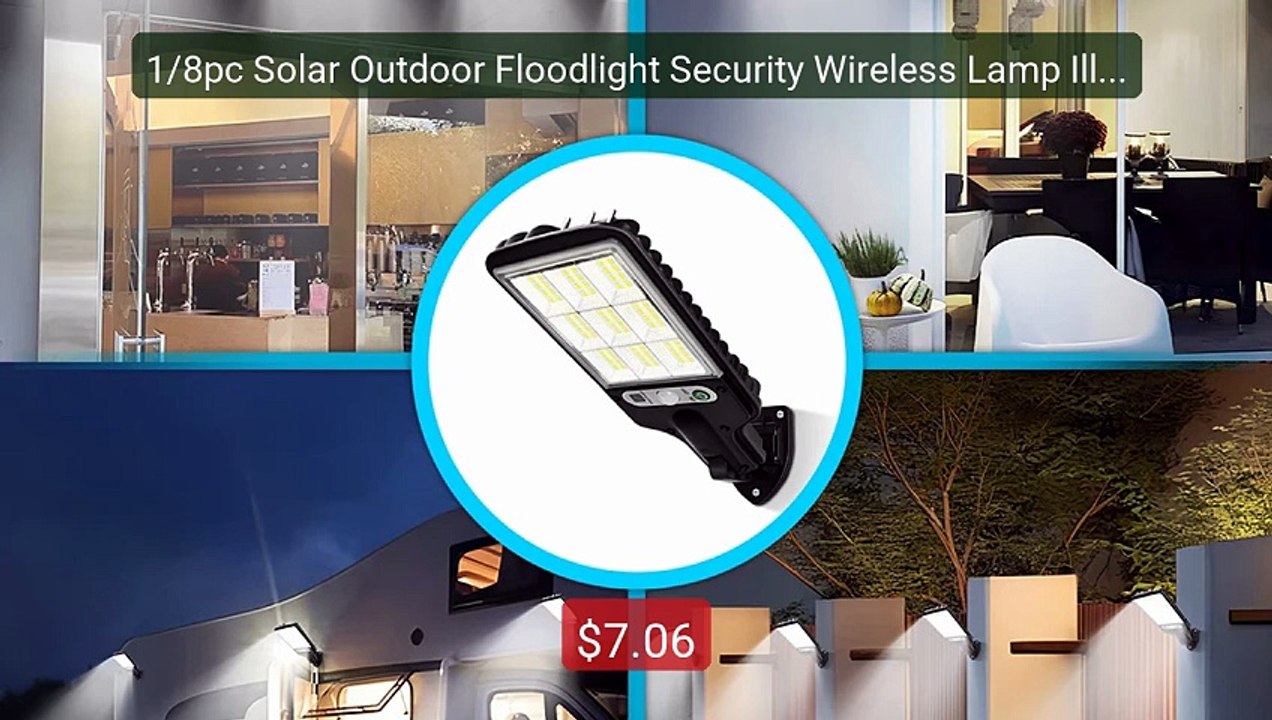 1/8pc Solar Outdoor Floodlight Security Wireless Lamp Illum... -- Top Pick 2026 | Unbeatable Price!