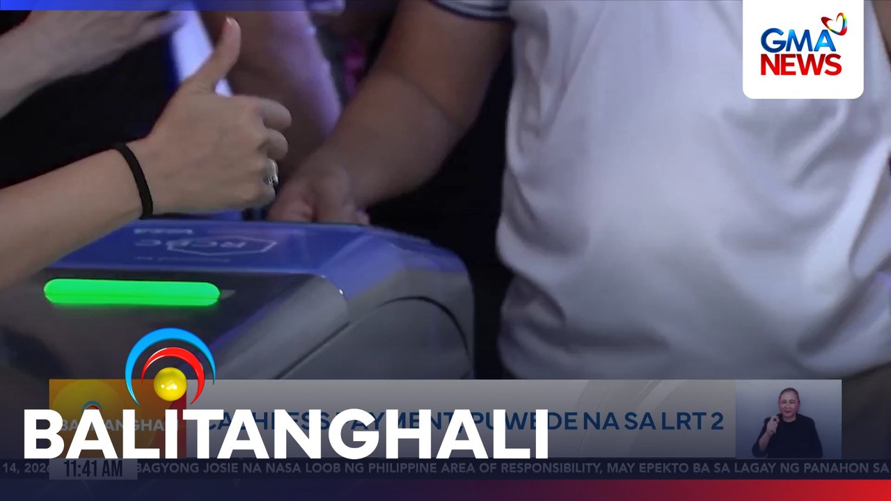 Cashless payment, puwede na sa LRT 2 | Balitanghali