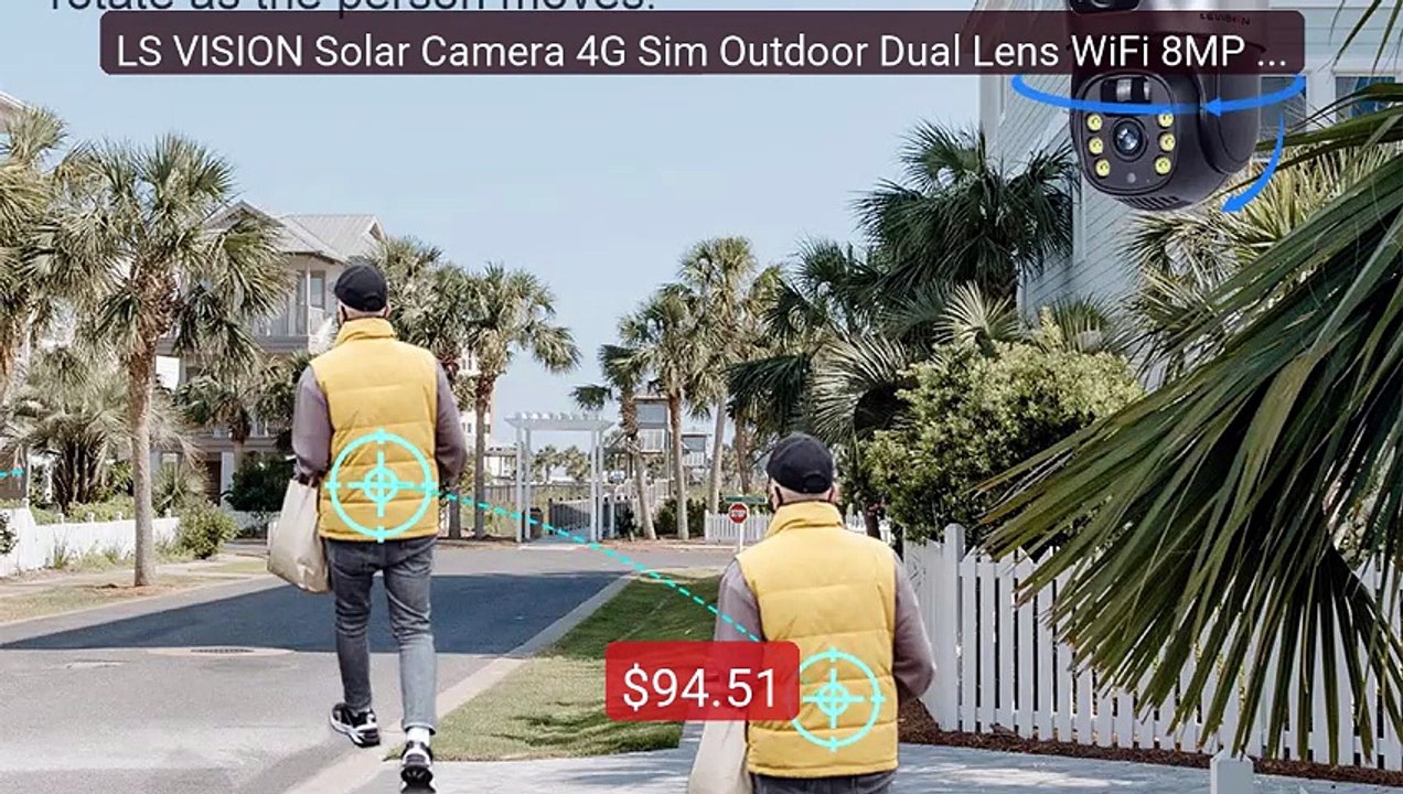 LS VISION Solar Camera 4G Sim Outdoor Dual Lens WiFi 8MP 4K... -- Top Pick 2026 | Unbeatable Price!