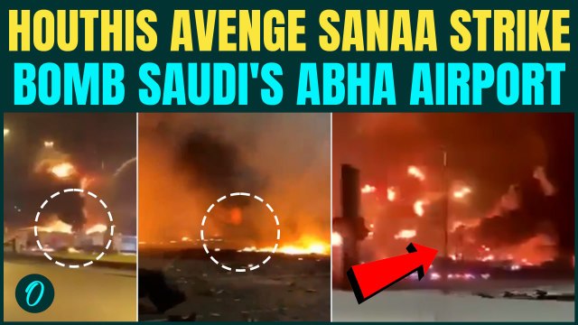 Houthi BOMBS Saudi Airport BREAKING: Massive Retaliatory STRIKE Hits Abha Airport |WATCH