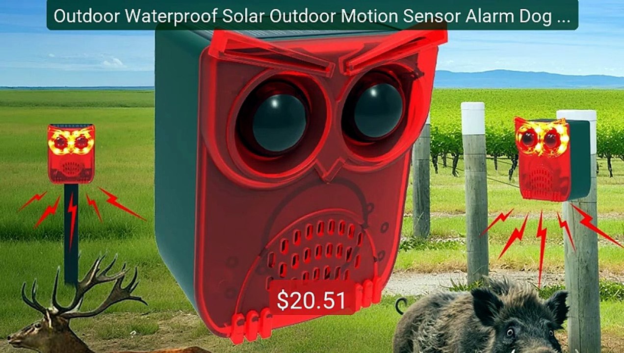 Outdoor Waterproof Solar Outdoor Motion Sensor Alarm Dog Barking&Gu... -- Top Rated 2026 | Buy Now!